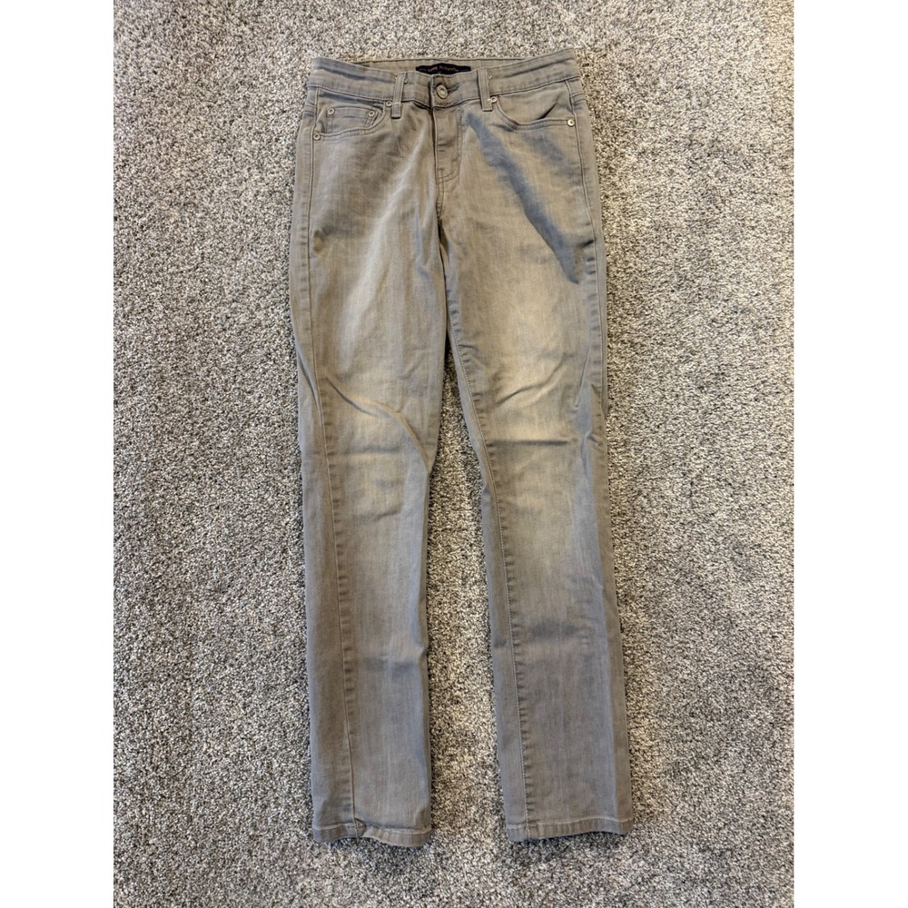 Levis Jeans‎ Women 6 Grey Mid Rise Skinny The Original Jean Stretch Denim